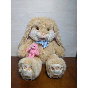 VINTAGE Giant JCPenney Collection Easter Bunny Plush Large Tan 24" Rabbit Gift